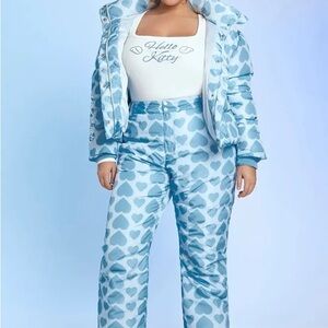 Forever 21 x Hello Kitty Heart Print Pants 🩵